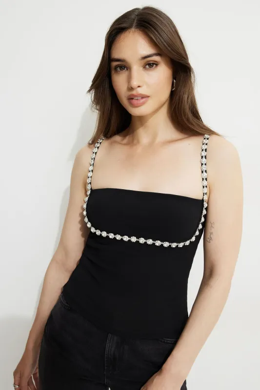 Aurora Embellished Tank Top sold by Dynamite