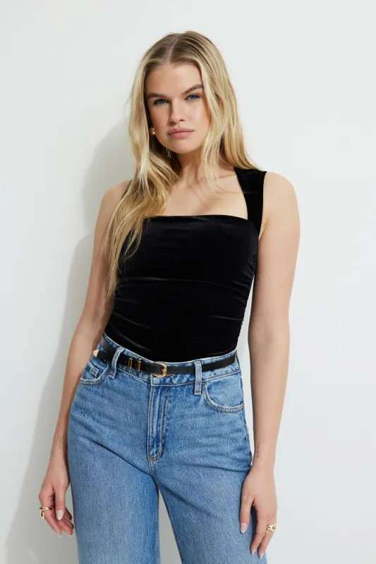 Cherry Velvet Bolero Tank Top sold by Dynamite