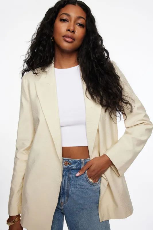 Athena Relaxed Open Blazer sold by Dynamite