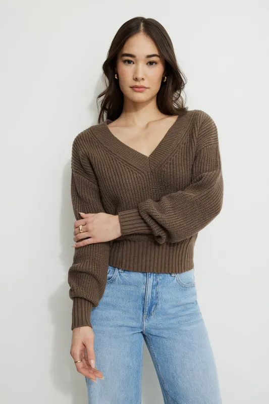Stephanie Cinched Waist Sweater sold by Dynamite