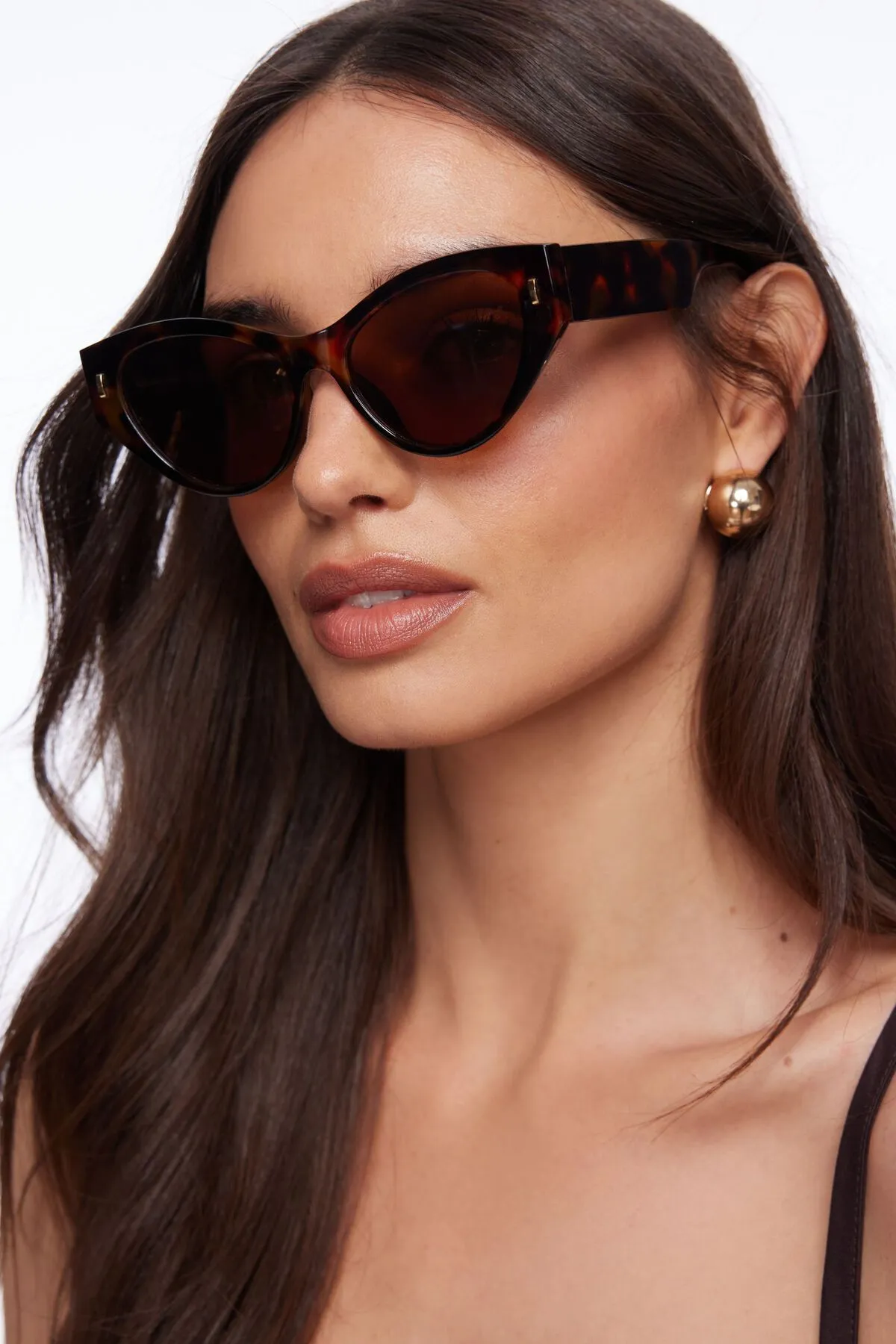 Classic Wide Arm Cat-Eye Sunglasses sold by Dynamite