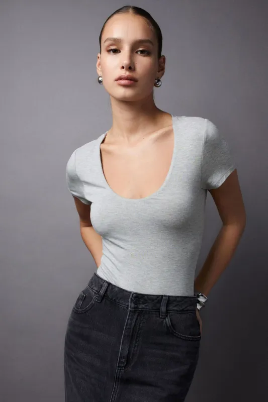Hayden Scoop Neck Bodysuit sold by Dynamite