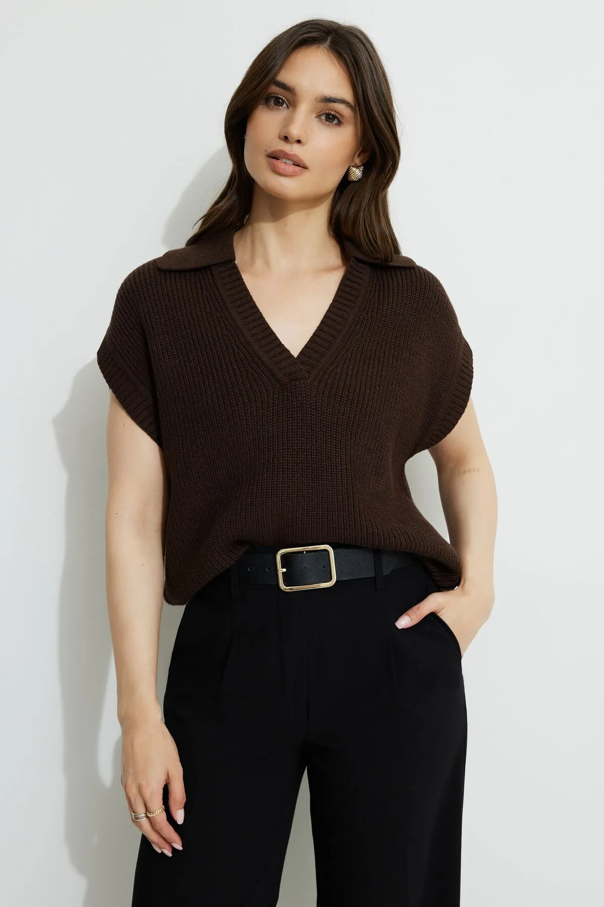 Oversized Sweater Vest sold by Dynamite