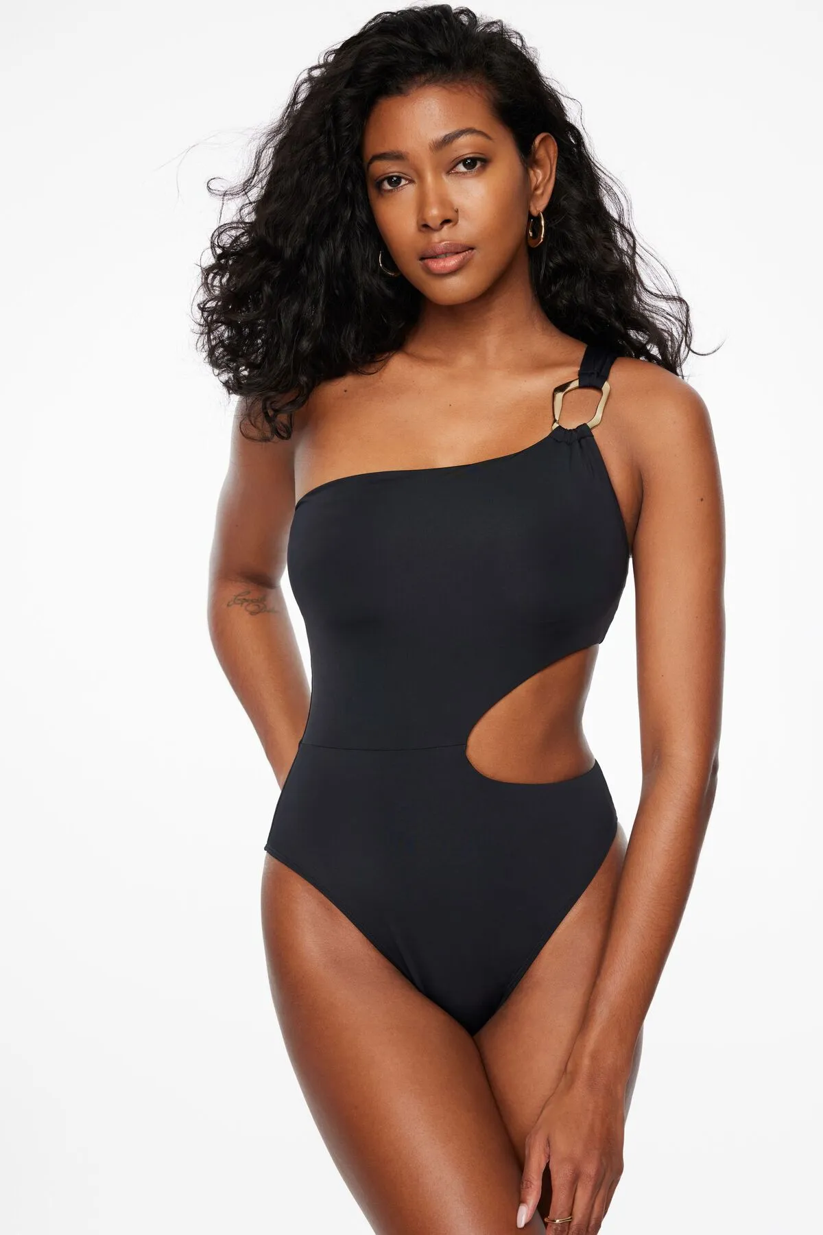 One Shoulder Cutout One Piece sold by Dynamite
