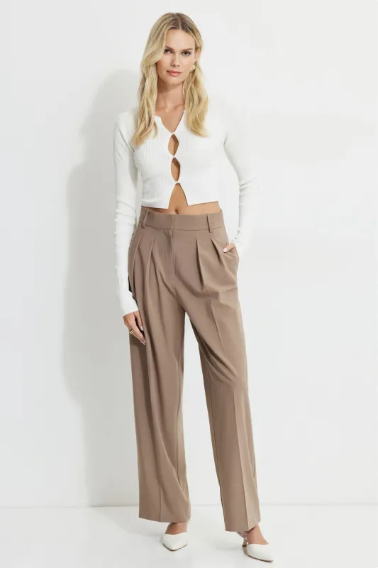 Ribbed Peekaboo Sweater sold by Dynamite