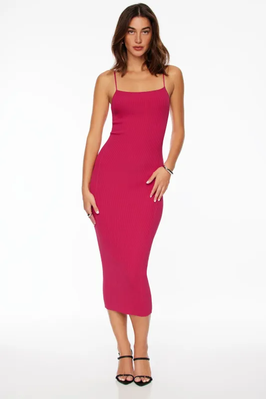 Ribbed Bodycon Midi Dress sold by Dynamite