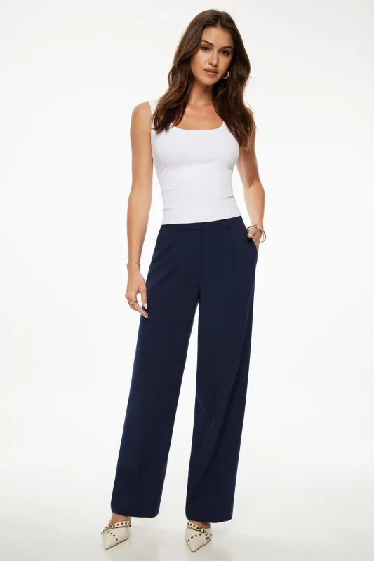 Sofia Pleated Straight Pants sold by Dynamite
