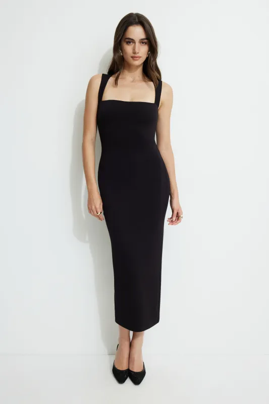 Cherry Scuba Maxi Dress sold by Dynamite