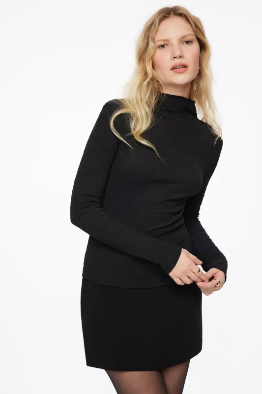 Maisie Popcorn Textured Top sold by Dynamite