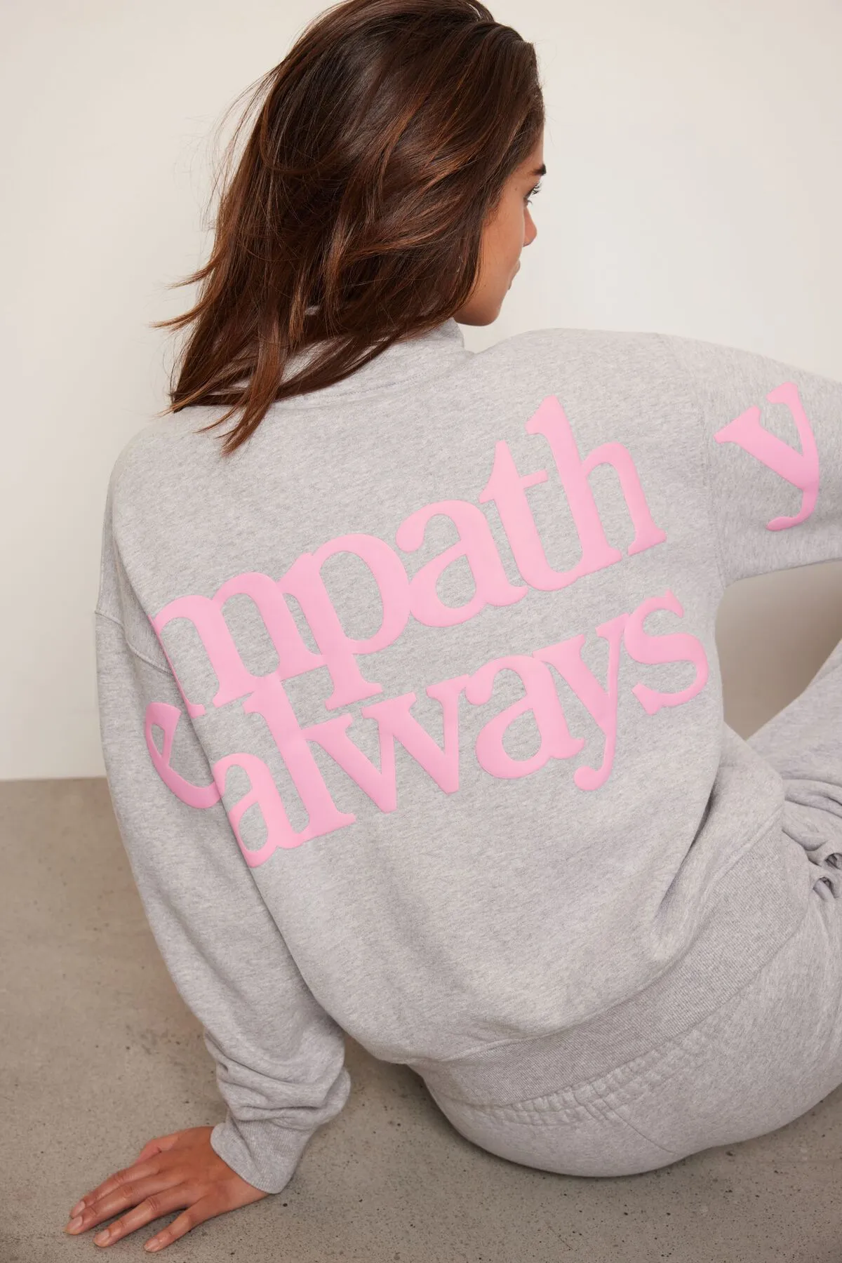 Mayfair | Empathy Half Zip Sweatshirt sold by Dynamite