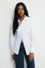 Cinched Waist Poplin Shirt sold by Dynamite