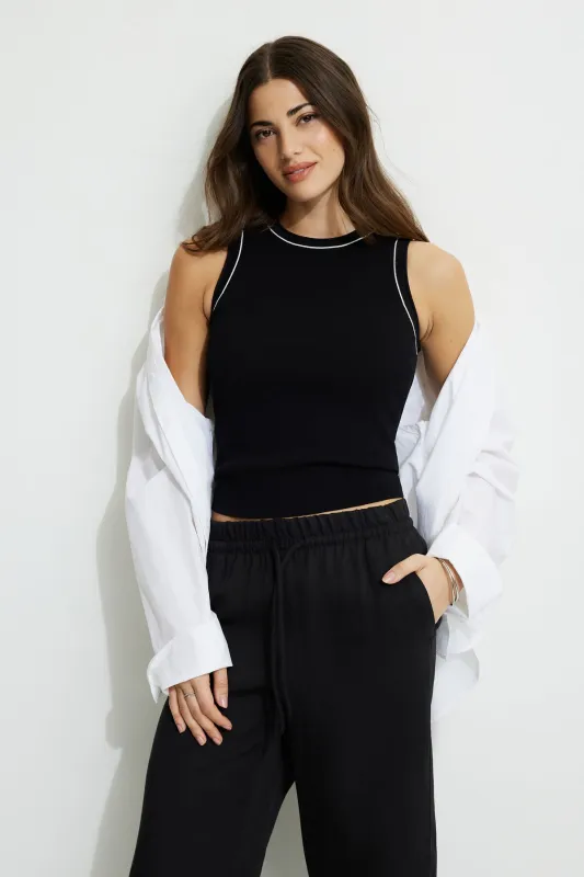 Pia Rib Knit Tank Top sold by Dynamite