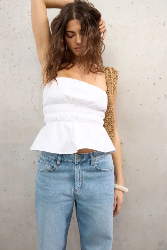 Peplum Tube Top sold by Dynamite