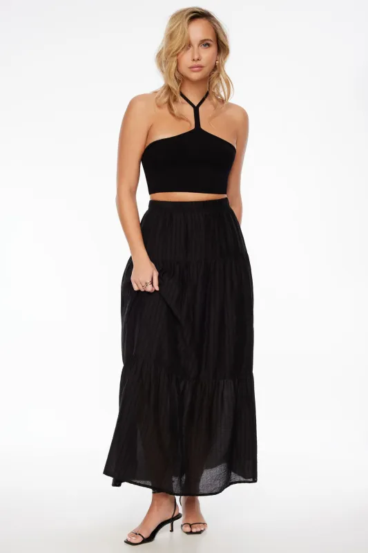 Daisy Tiered Maxi Skirt sold by Dynamite