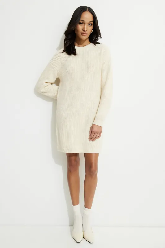 Rib Knit Mini Sweater Dress sold by Dynamite