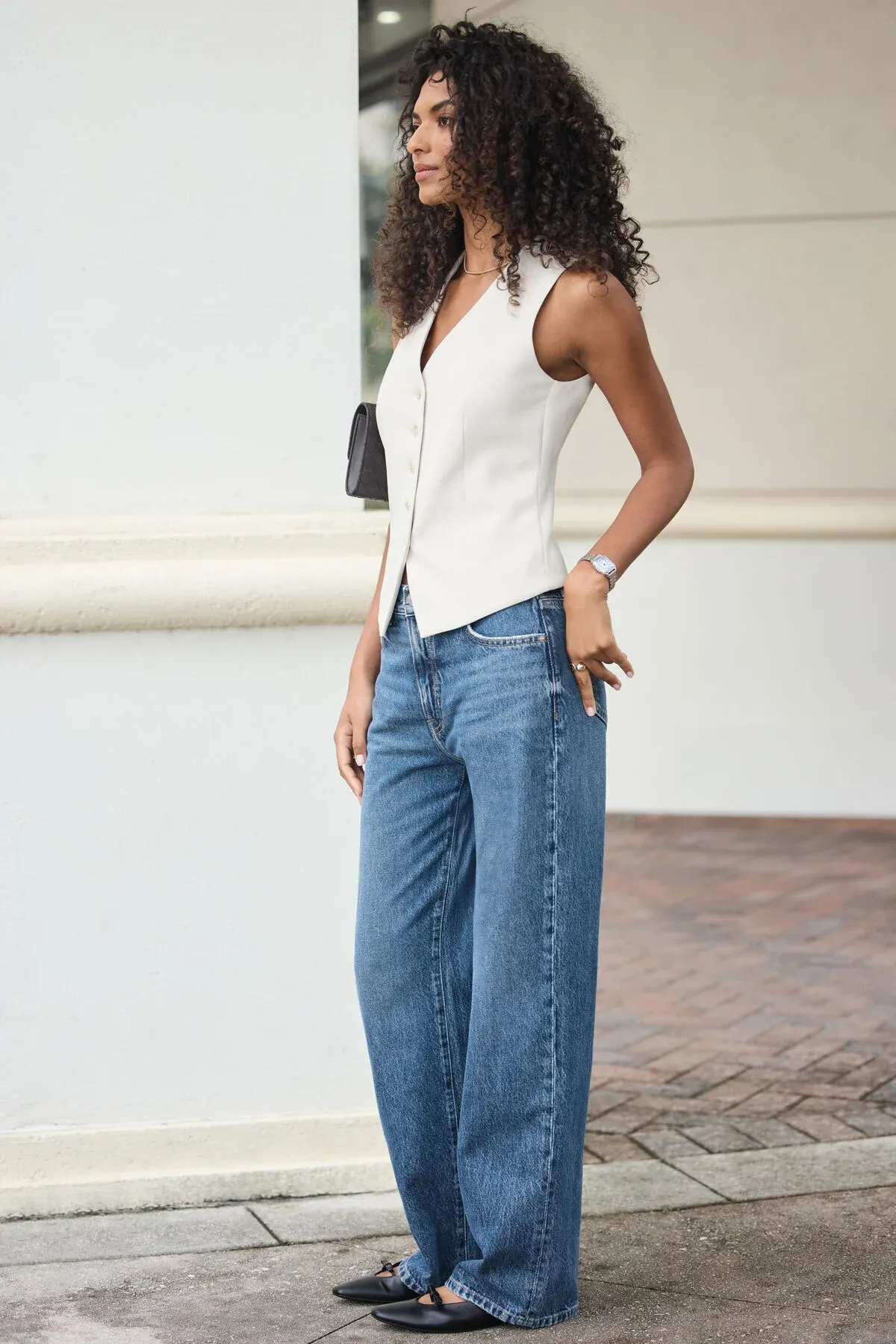 Sydney Baggy Straight Jeans sold by Dynamite