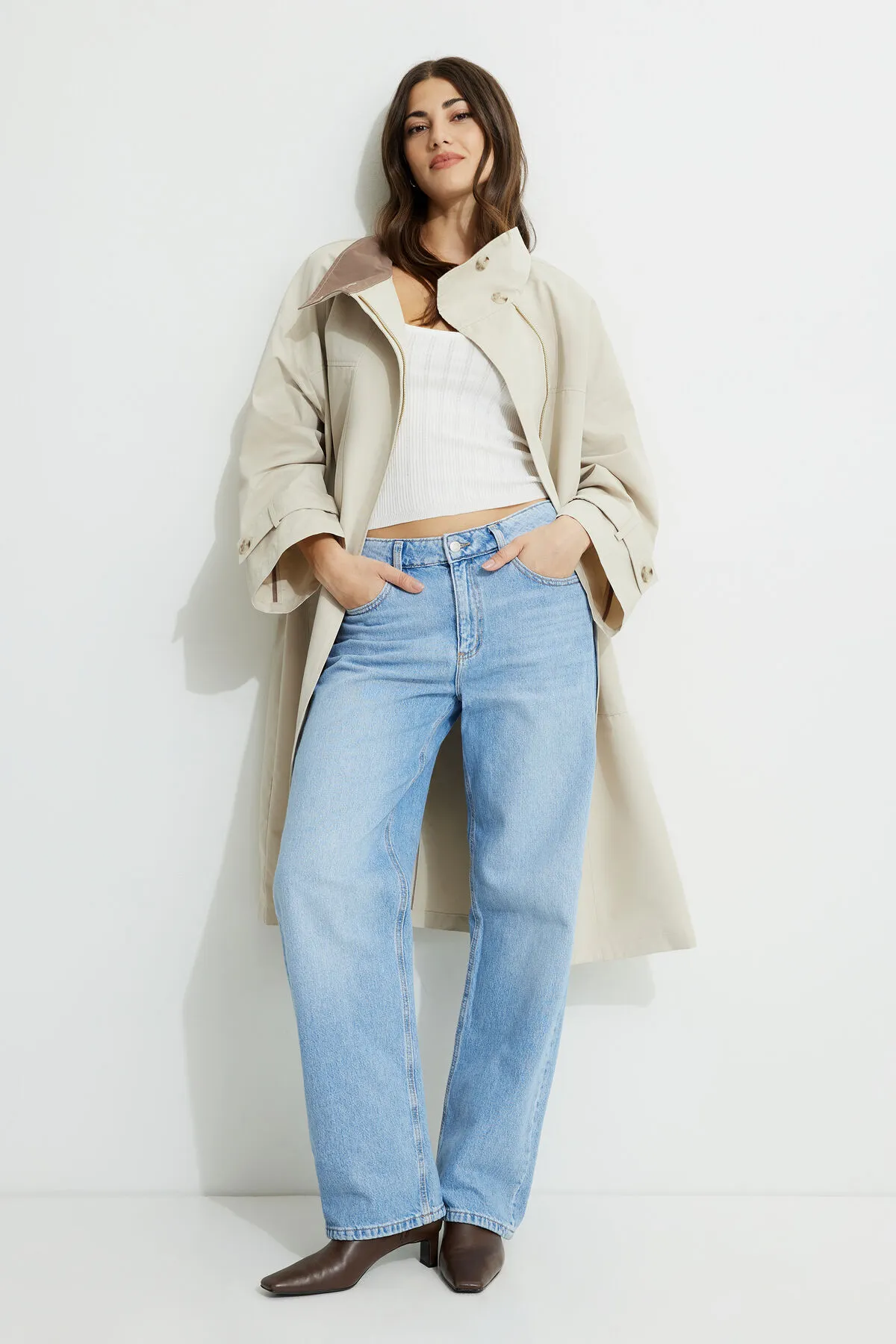 Oversized Trench Coat sold by Dynamite