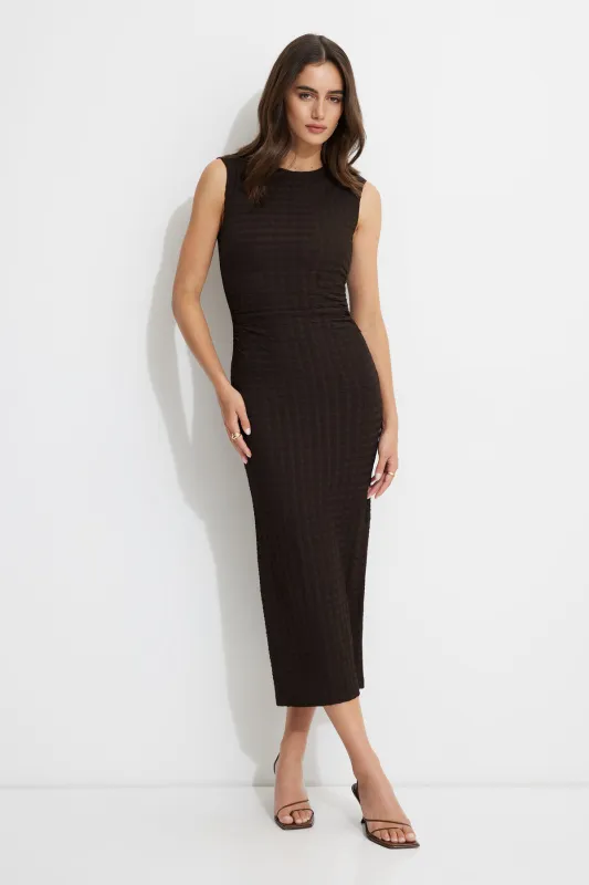 Textured Crewneck Maxi Dress sold by Dynamite