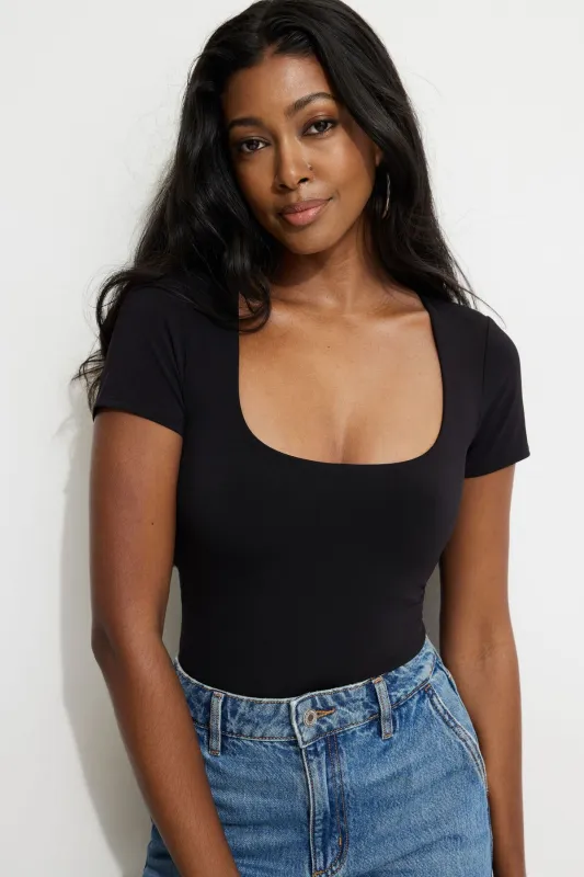 Sculpt Scoop Neck Bodysuit sold by Dynamite