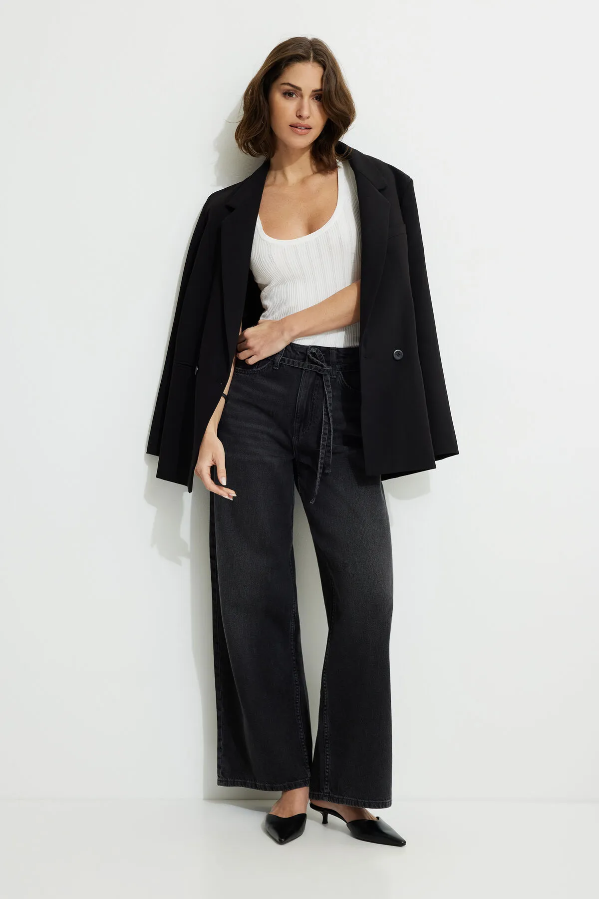 Baggy Drawstring Jeans sold by Dynamite