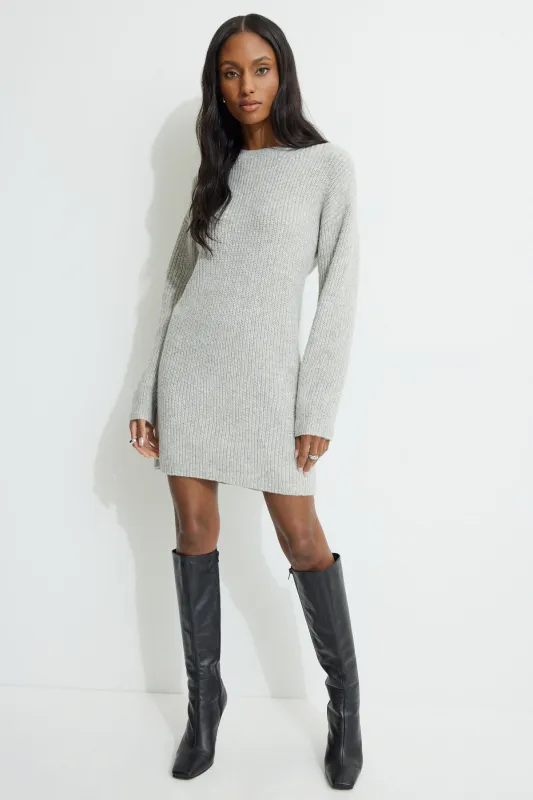 Rib Knit Mini Sweater Dress sold by Dynamite