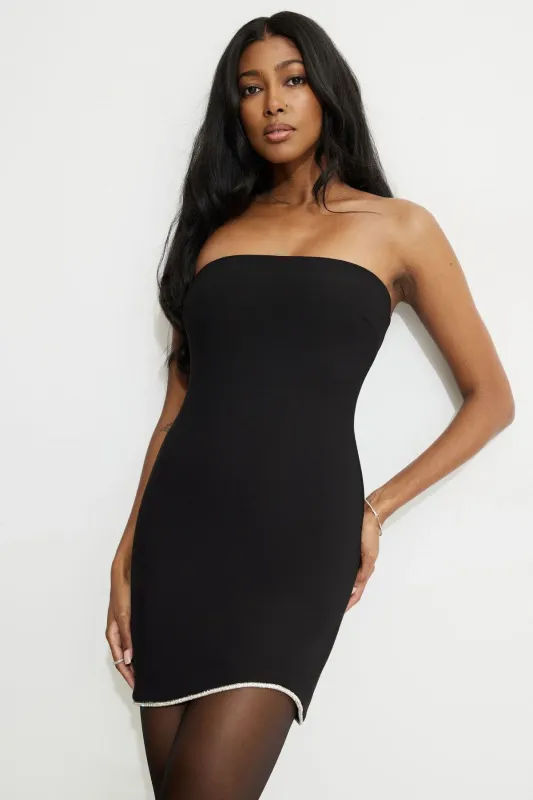 Rhinestone Mini Tube Dress sold by Dynamite