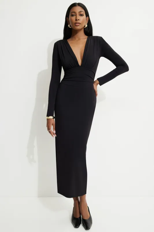 Deep V Maxi Dress sold by Dynamite