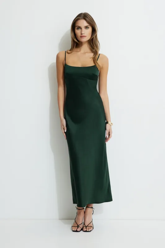 Amira Satin Maxi Slip Dress sold by Dynamite