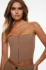 Hook-Eye Bustier Top sold by Dynamite