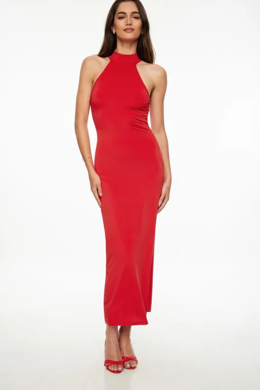 Halter Bodycon Maxi Dress sold by Dynamite