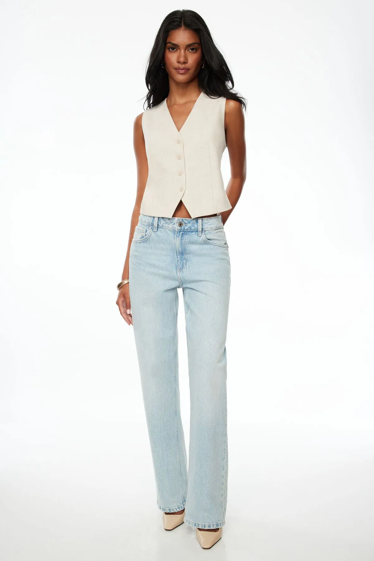 Mika Relaxed Straight Jeans sold by Dynamite