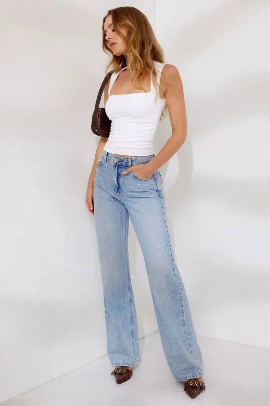 Heidi Wide Leg Jeans sold by Dynamite