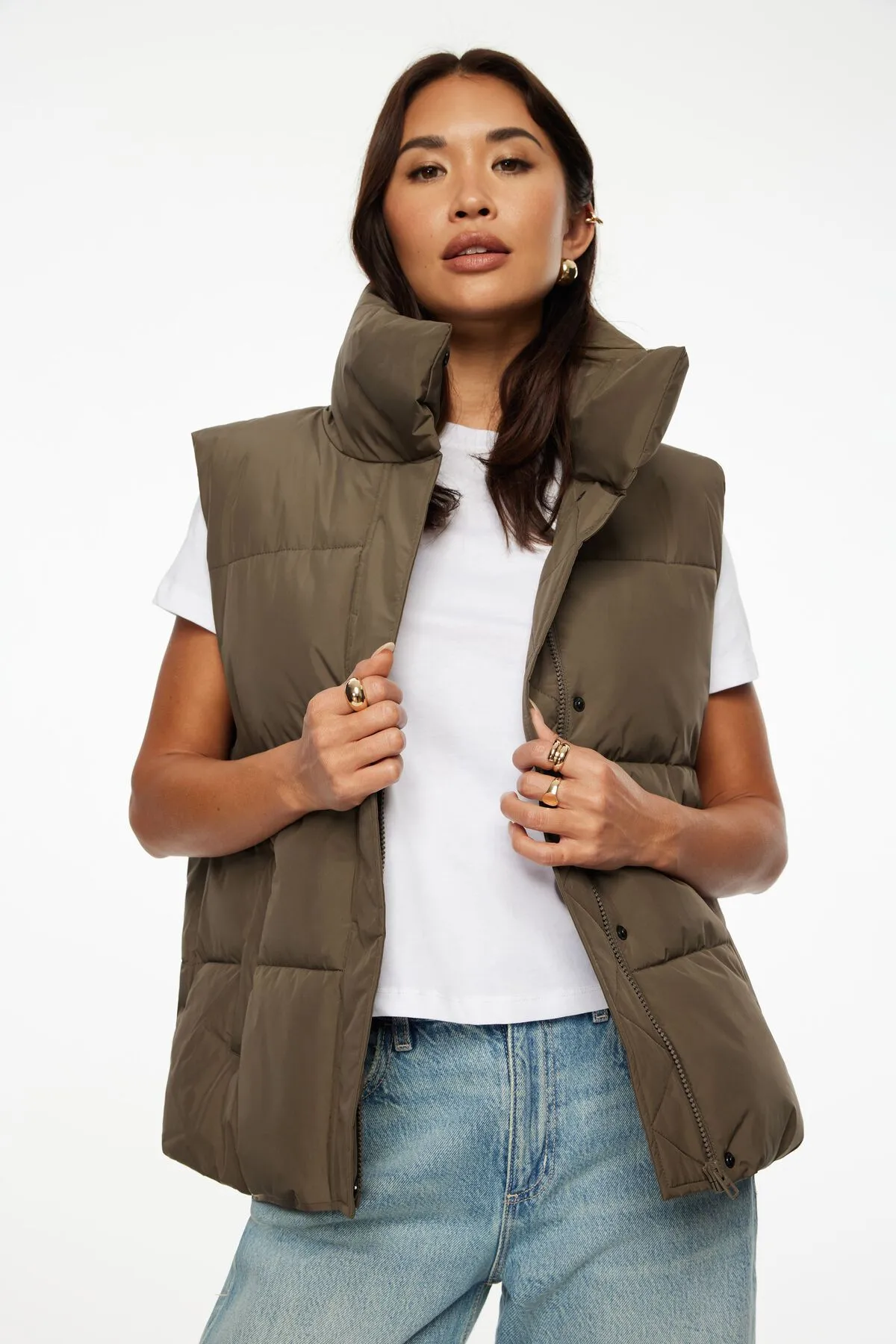 Quilted Puffer Vest sold by Dynamite