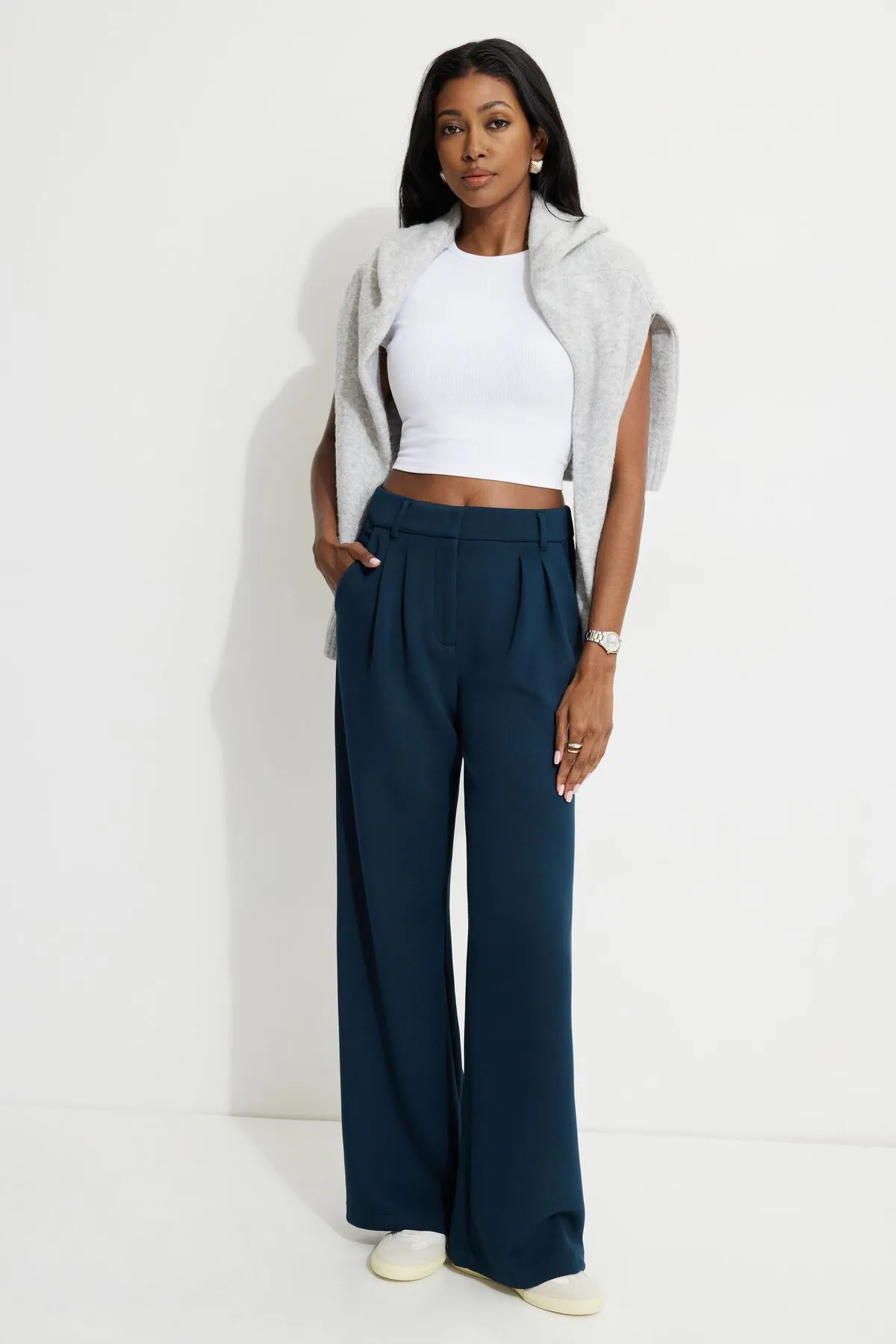 Alex Anywear Scuba Wide Leg Pants sold by Dynamite