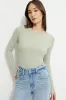 Tedi Ribbed Long Sleeve T Shirt sold by Dynamite