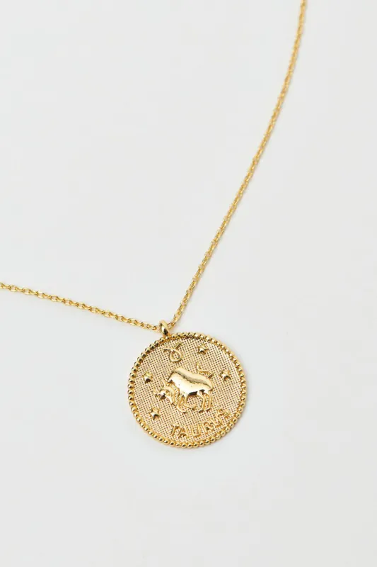 14K Gold Plated Zodiac Necklace sold by Dynamite