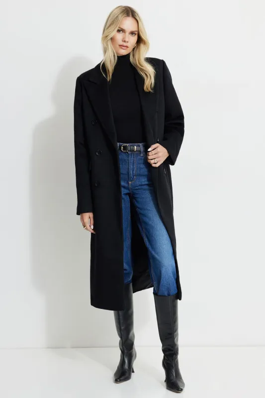 Double Breasted Wool Coat sold by Dynamite