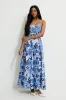 Pintuck Poplin Maxi Tube Dress sold by Dynamite