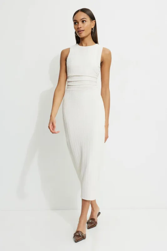 Shirred Textured Maxi Dress sold by Dynamite