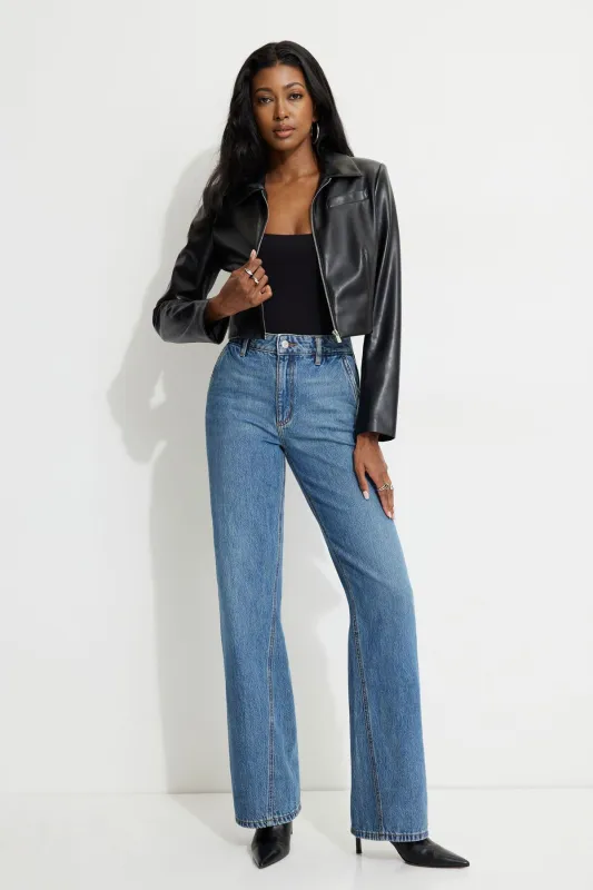 Heidi Wide Leg Twisted Seam Jeans sold by Dynamite