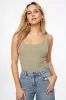 Tayla Ribbed Scoop Tank Top sold by Dynamite