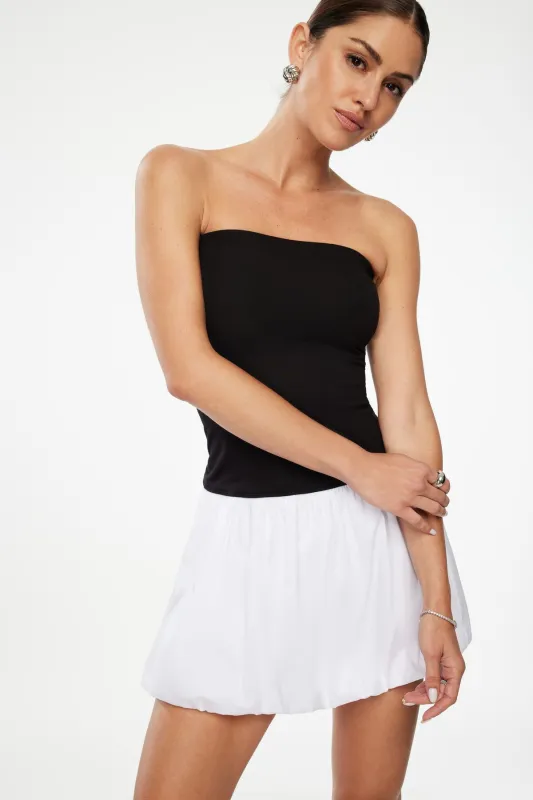 Mix Media Flare Mini Dress sold by Dynamite