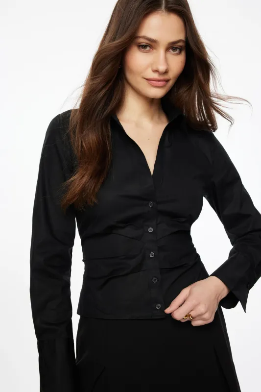 Pleated Midi Shirt sold by Dynamite