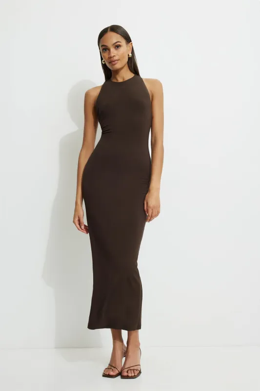 Twisted Racerback Jersey Maxi Dress sold by Dynamite