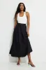 Lily Voluminous Poplin Maxi Skirt sold by Dynamite