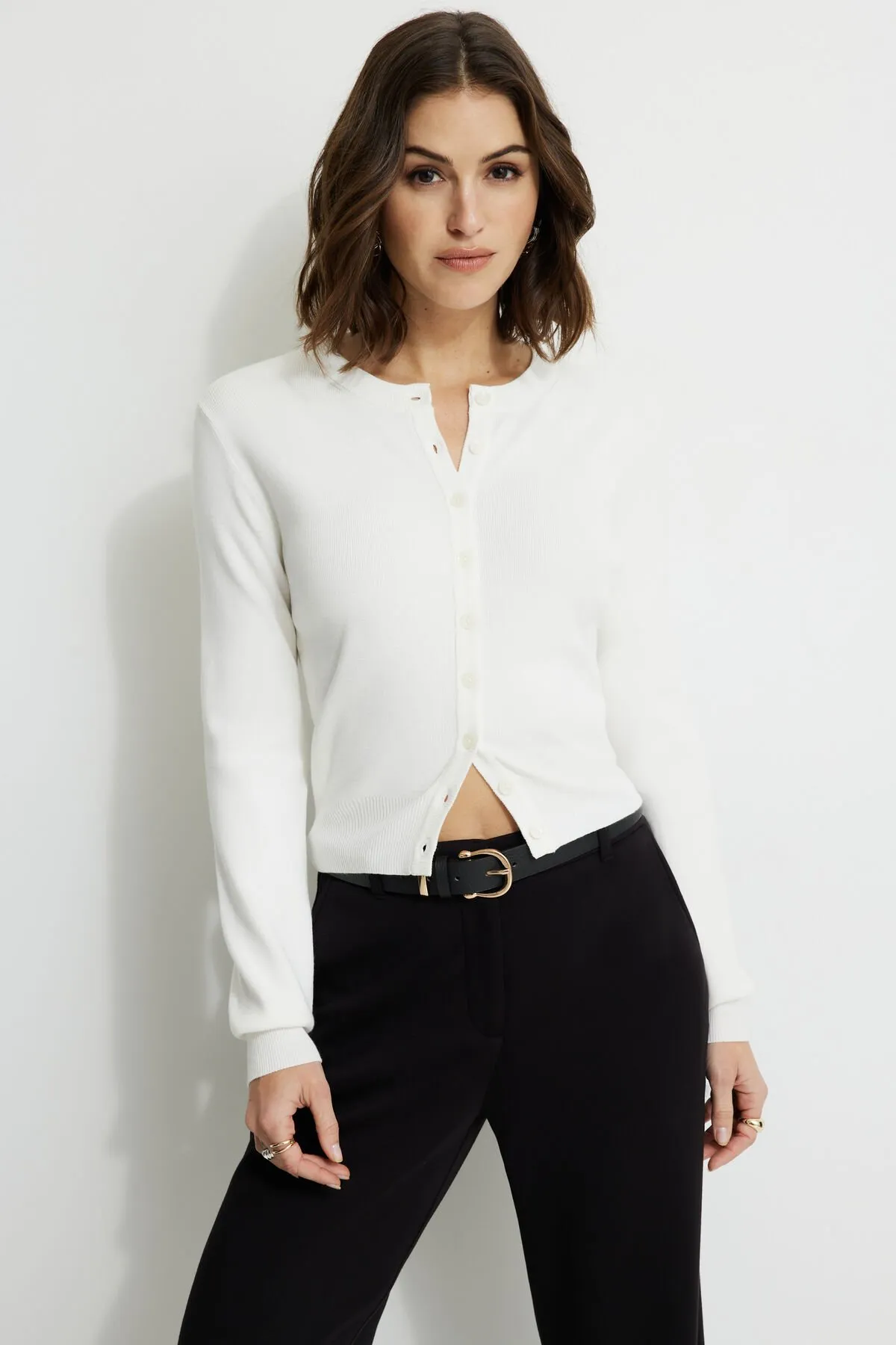 Rebecca Crewneck Cardigan sold by Dynamite