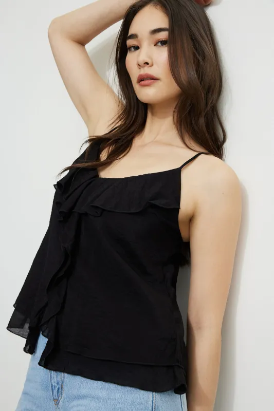Clover Ruffled Cami Top sold by Dynamite