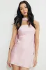 Satin Mini Tube Dress With Scarf sold by Dynamite