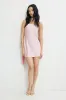 Satin Mini Tube Dress With Scarf sold by Dynamite