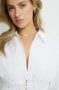 Shirred Poplin Shirt sold by Dynamite